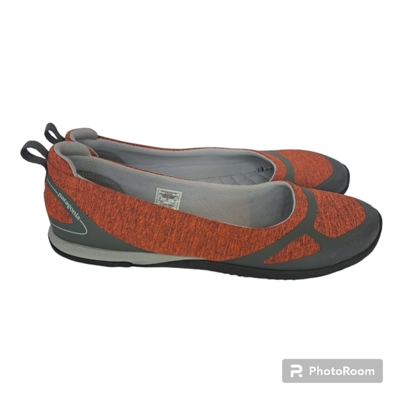 Patagonia flat women's shoes orange & gray like new never worn Size 7 - Picture 3 of 8